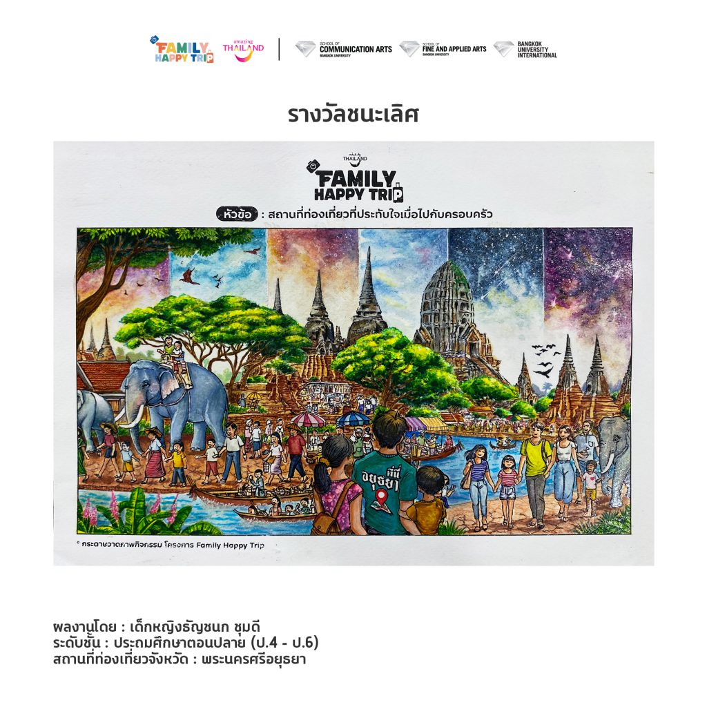Family happy trip drawing 4 6 001