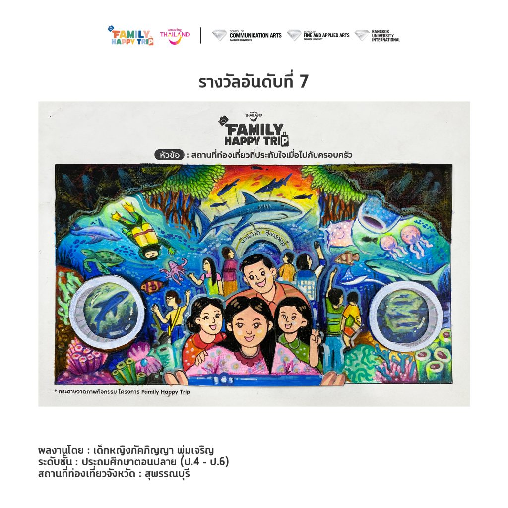 Family happy trip drawing 4 6 007
