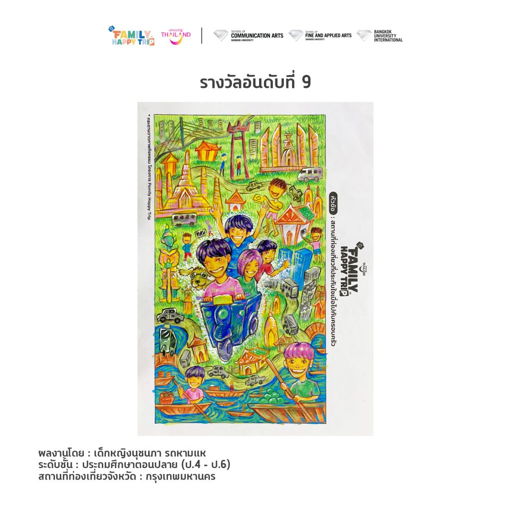 Family happy trip drawing 4 6 009